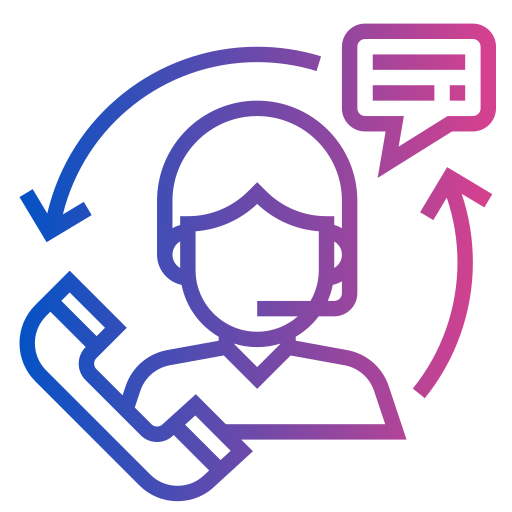 Icon of a customer service agent with headset and phone, symbolizing premium eSIM support